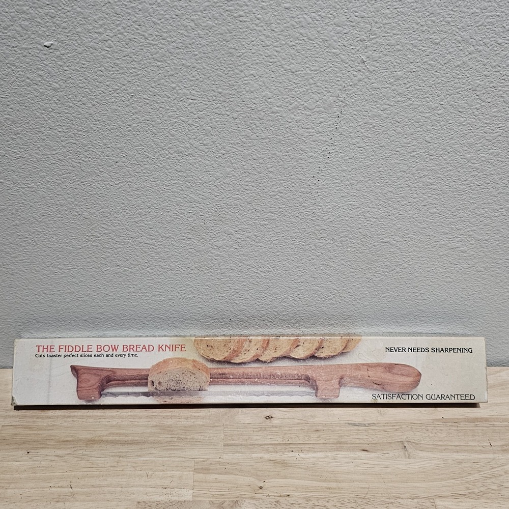 VINTAGE FIDDLE BOW BREAD KNIFE East Glacier Park, MT  USA Never Needs Sharpening